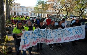 Mobilitzacions a l'estació de Vilanova en defensa dels 8 acomiadats