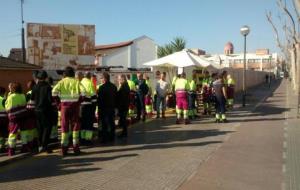 Mobilitzacions als tallers de Renfe de Vilanova per l'acomiadament de 8 treballadors. SOM VNG