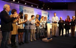 Moment en què Xavier Garcia Albiol ha estat proclamat nou president del PPC. ACN