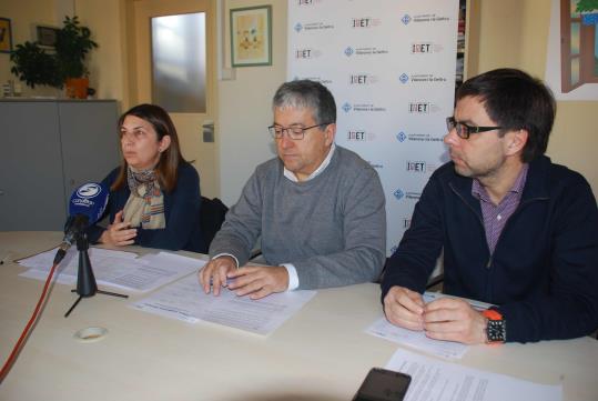 Montse Prats, Joan Martorell i Jordi Palacios, a l'IMET. Míriam de Lamo