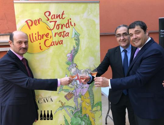 Pilarín Bayés dissenya el punt de llibre de la Confraria del Cava per Sant Jordi . Confraria del Cava