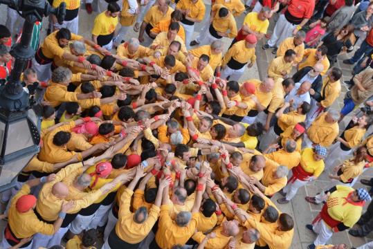 Pinya dels Bordegassos, aquest Sant Jordi. Maite Gomà