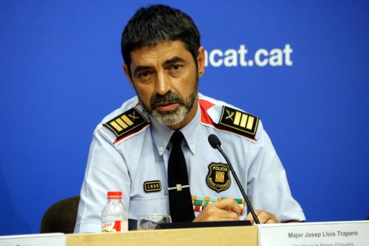 Pla curt del major dels Mossos, Josep Lluís Trapero. ACN