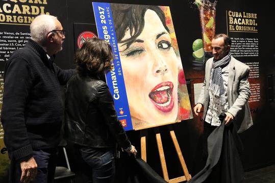 Pla general de la presentació del cartell del Carnaval de Sitges 2017. ACN