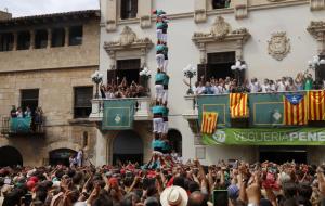 Pla general de la Torre de 8 neta descarregada pels Castellers de Vilafranca a la diada de Sant Fèlix 2017