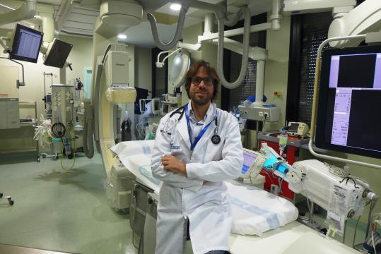 Pla mig del cardiòleg Jordi Bañeras, de l'Hospital Vall d'Hebron, el 27 de novembre de 2017 . ACN
