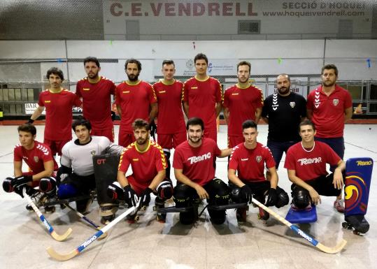 Plantilla del CE Vendrell. Eix