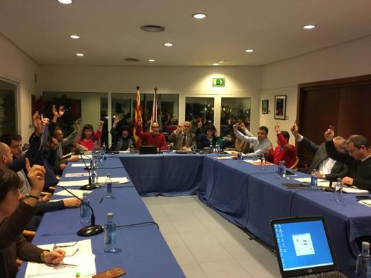 Ple municipal a Sitges. Ajuntament de Sitges