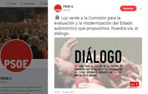 El PSOE retira la imatge dels Minyons de l'Arboç després de la polèmica. EIX