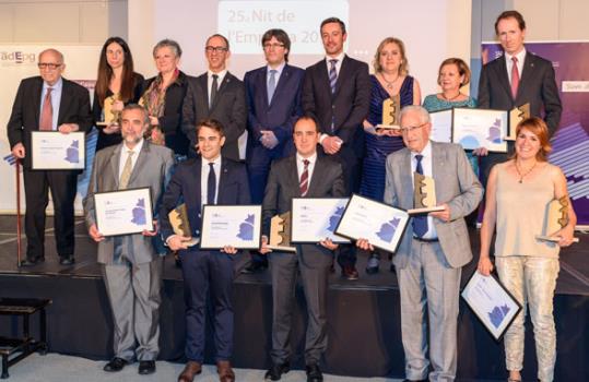 Premiats a la Nit de l'Empresa 2016. ADEPG