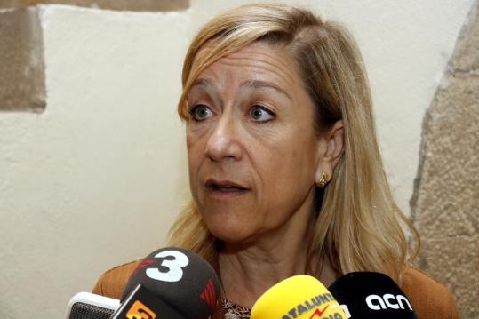 Primer pla de la presidenta de l'AMI, Neus Lloveras. ACN