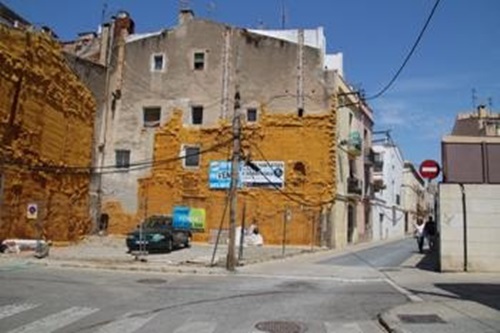 Primera llicència d'obres al Cap de Creu de Vilanova, després d'anys de pròrroga per l'obertura de la rambla Samà. Ajuntament de Vilanova