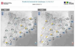 Protecció Civil alerta davant la previsió de pluges intenses demà al Penedès. EIX