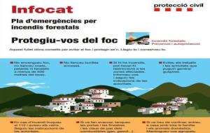 Protecció Civil demana extremar les precaucions per l'elevat risc d'incendi forestal. EIX