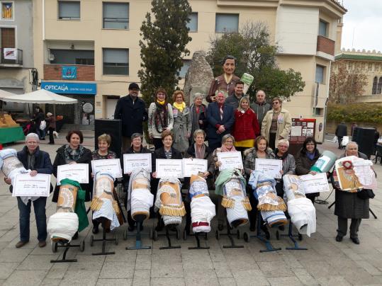 Quadre de guanyadors de la VII edició del Concurs Nacional de Punta al Coixí de Catalunya. S. Sedó