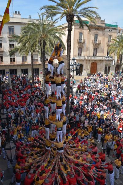 Quatre de vuit carregat pels Bordegassos. Maite Gomà