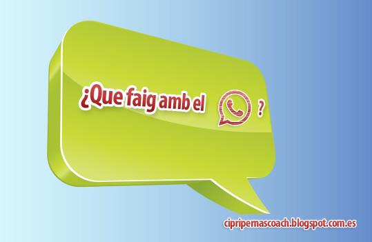 Què faig amb el whatsapp?. Eix