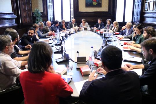 Reunió de la Junta de Portaveus al Parlament, el 4 d'octubre de 2017. ACN