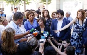 Santamaría i Montserrat es reuneixen amb els alcaldes de Sant Sadurní d’Anoia i de Subirats. ACN