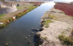 Segueixen les obres al torrent de Sant Joan