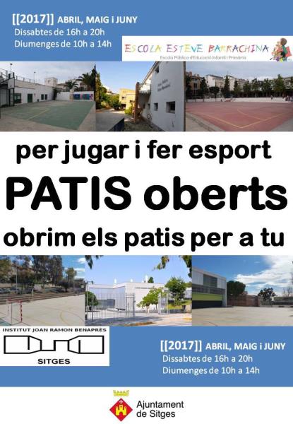 Sitges obre els patis de les escoles per promoure l’esport. EIX