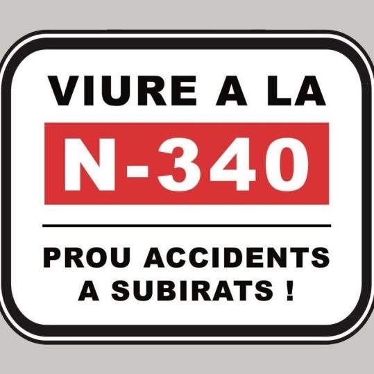 Subirats diu prou als accidents a la N-340. EIX