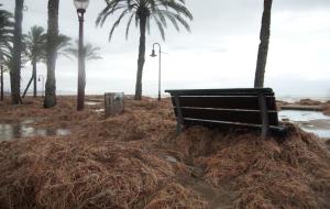 Temporal a la platja de Cubelles