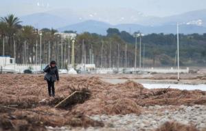 Temporal a la platja de Cubelles