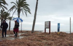 Temporal a la platja de Cubelles