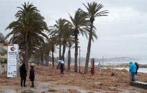 Temporal a la platja de Cubelles