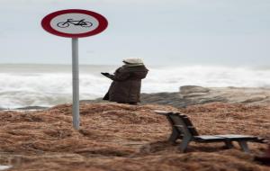 Temporal a la platja de Cubelles