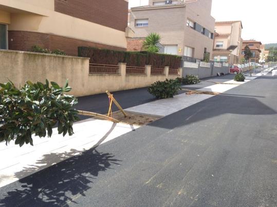 Tiren a terra els arbres acabats de plantar a Mas d'en Gual, al Vendrell. Ajuntament del Vendrell