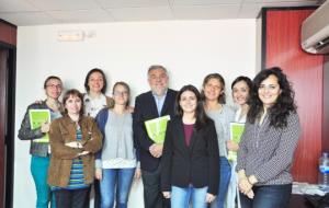 Treballadores Socials del Consorci Sanitari del Garraf, membres de l’equip de la Fundació Miquel Valls i Dr. Josep Lluís Ibáñez, Gerent del CSG. CSG