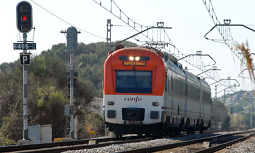 Tren de rodalies. Eix