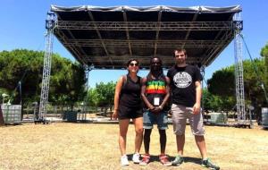 Tres dels organitzadors del Nowa Reggae. Eix