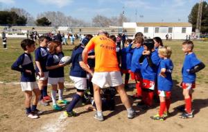 Trobada a Vilanova d´escoles de rugbi. Eix