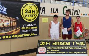 Trofeig MVP Frankfut's Genieseen Jaume Zanca i Mireia Creixell