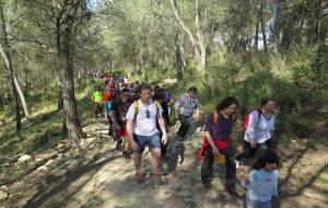 Un centenar de persones estrenen la ruta dels Castells de Marca al Penedès