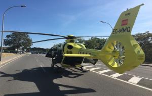 Un ferit greu en un accident a la ronda Europa de Vilanova