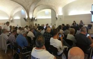 Una seixantena de participants a la primera Jornada municipalista del PSC de l'Alt Penedès i el Garraf. PSC