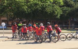 Una vuitantena d'infants, a la 23a edició del Parc Infantil de Trànsit de Vilanova. Ajuntament de Vilanova