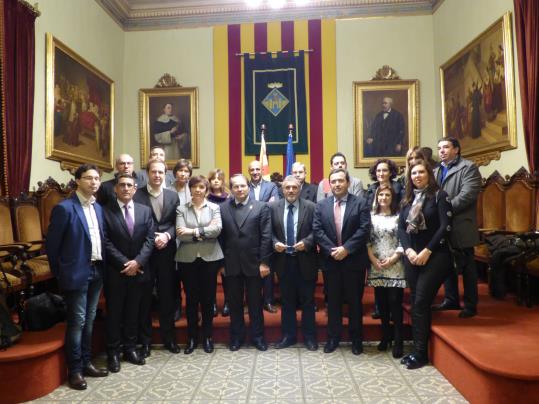 Vilafranca acull el primer Consell d’Administració de 2017 de la Xarxa Europea de Ciutats del Vi. Ajuntament de Vilafranca