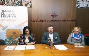 Vilafranca i Vilanova participen al concurs El Contenidor d’Or de reciclatge de vidre. Ajuntament de Vilafranca