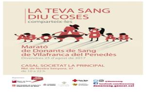 Vilafranca inclou la Marató de Donants de Sang dins dels actes previs de la Festa Major. EIX