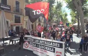 Vilanova acull la mobilització comarcal contra la precarietat laboral (VÍDEO). EIX