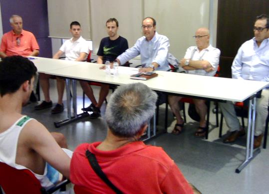 Xavier Laffitte presenta la seva candidatura al CF Vilanova. Eix