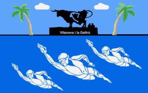 XXXVIII Edició de la travessia nedant la platja de Vilanova . Eix