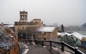 3 anys després la neu torna a agafar a Banyeres del Penedès