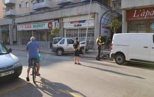 Accident de trànsit a l'avinguda de Francesc Macià
