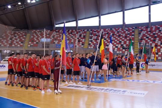 Acte d'inauguració del campionat. Marzia Cattini